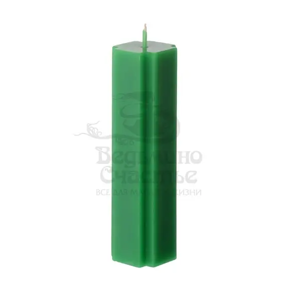 Денежный ритуал с зеленой свечой