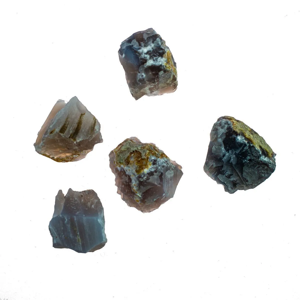 Агат серый необработанный, колотый 2-5 см, 1 шт.