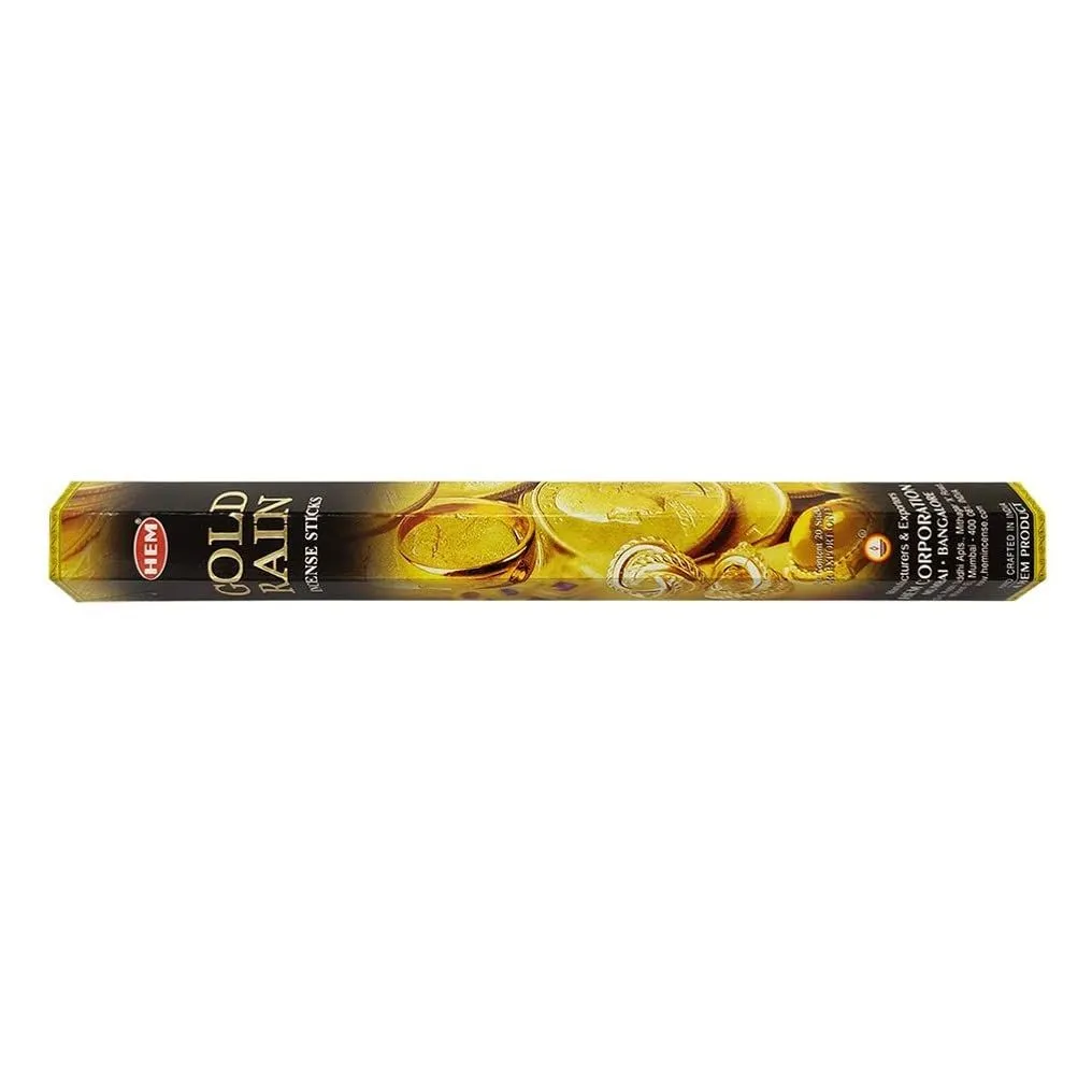 Благовония HEM Hexa Gold Rain "Золотой дождь"