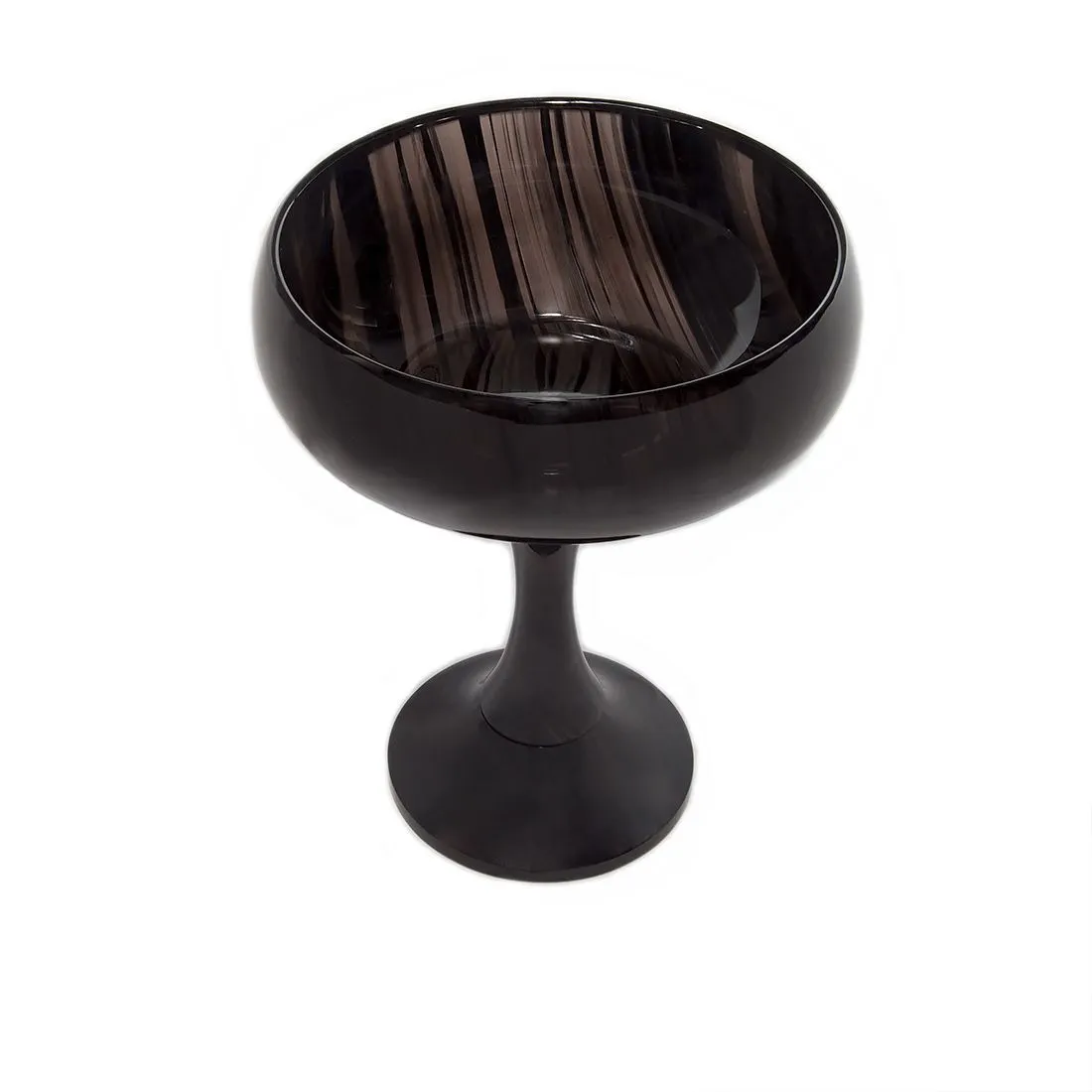 Чаша из обсидиана, на ножке большая