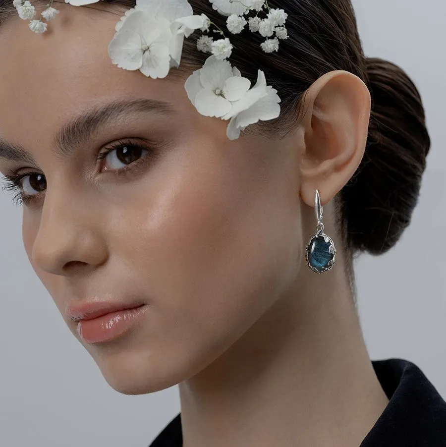 Серьги "Бохо", лабрадор