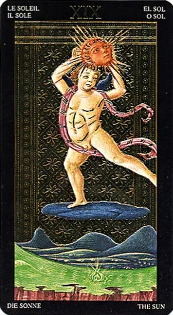 Золотое Таро Висконти, Старшие арканы (Golden Visconti Tarot)