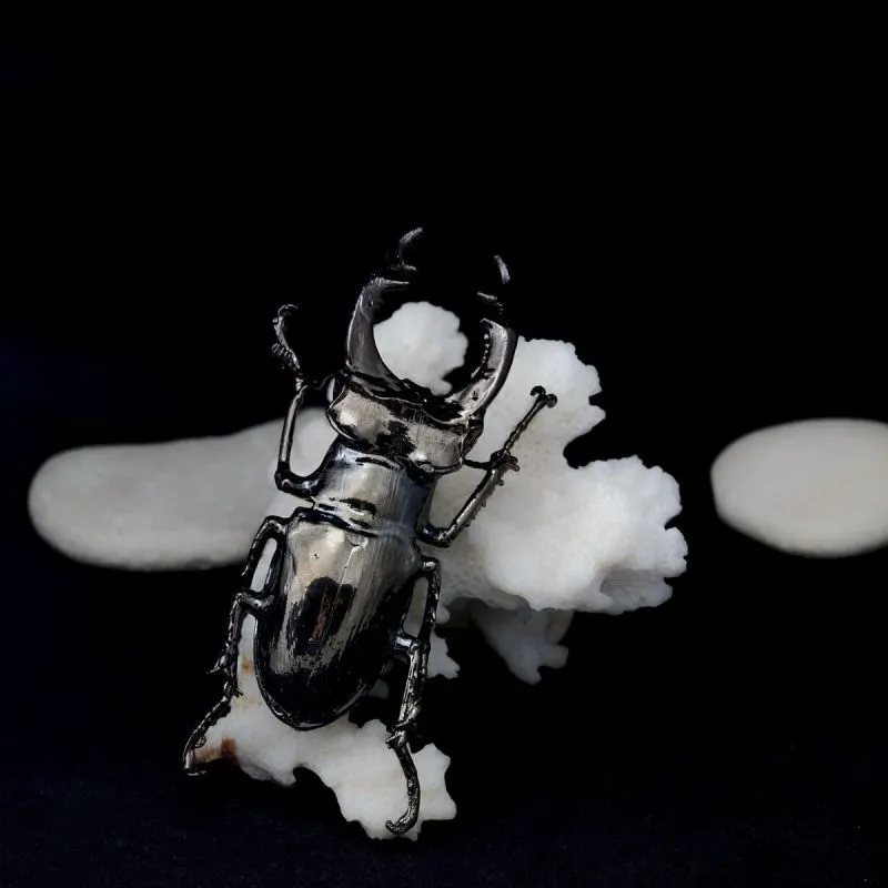 Брошь "Металифер" в технике гальваника