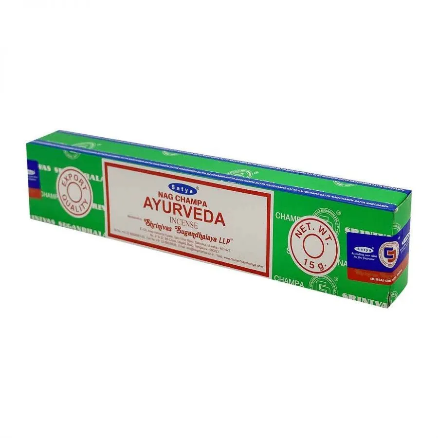 Благовоние Satya Ayurveda "Аюрведа" 15 гр. (серия Nag Champa)