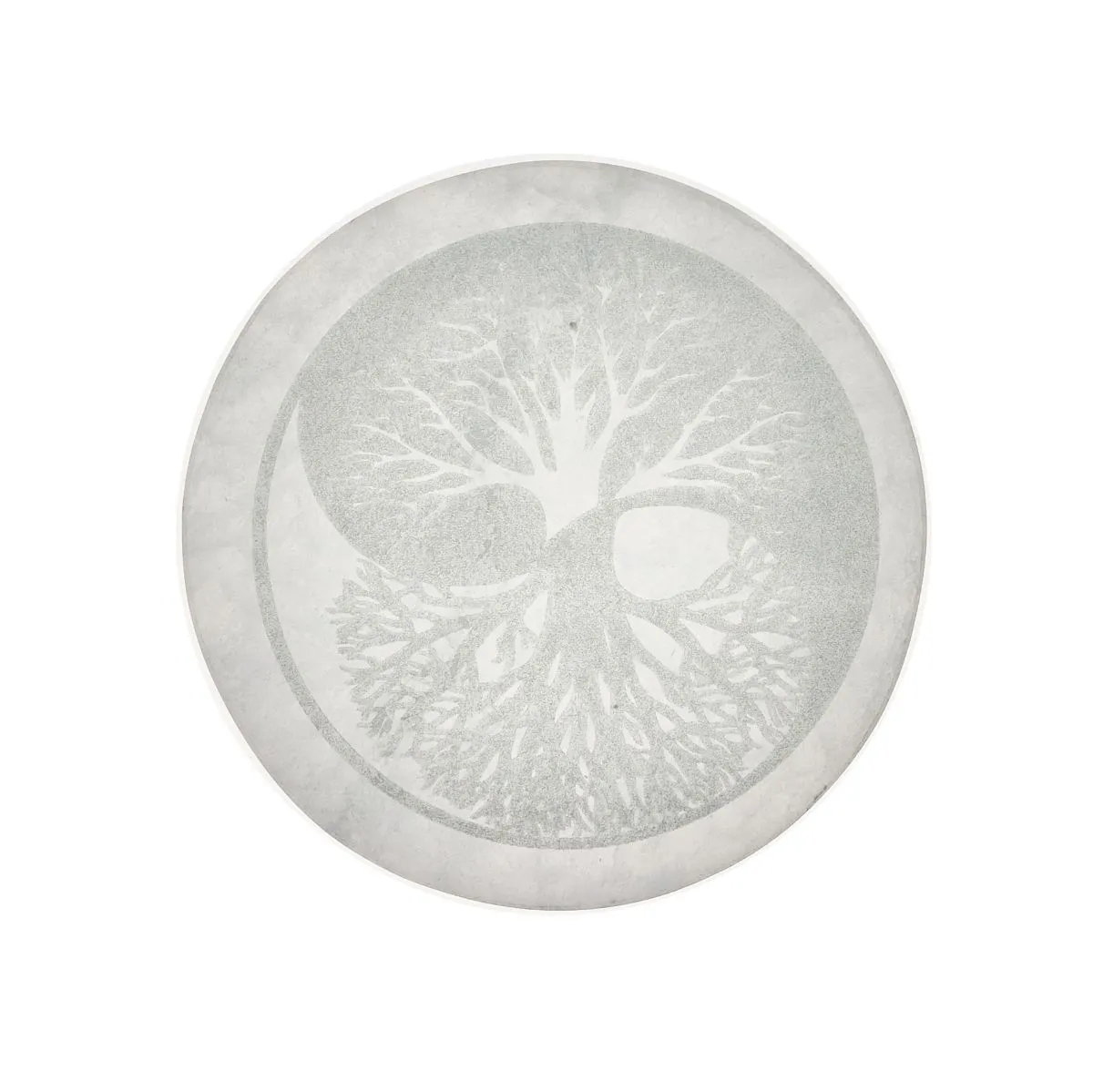 Алтарный пентакль "Древо Жизни", селенит, 10 см