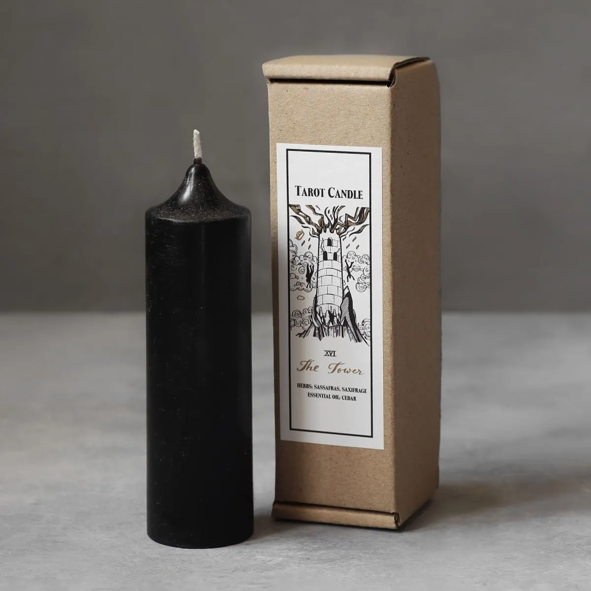 Свеча Таро "Башня"