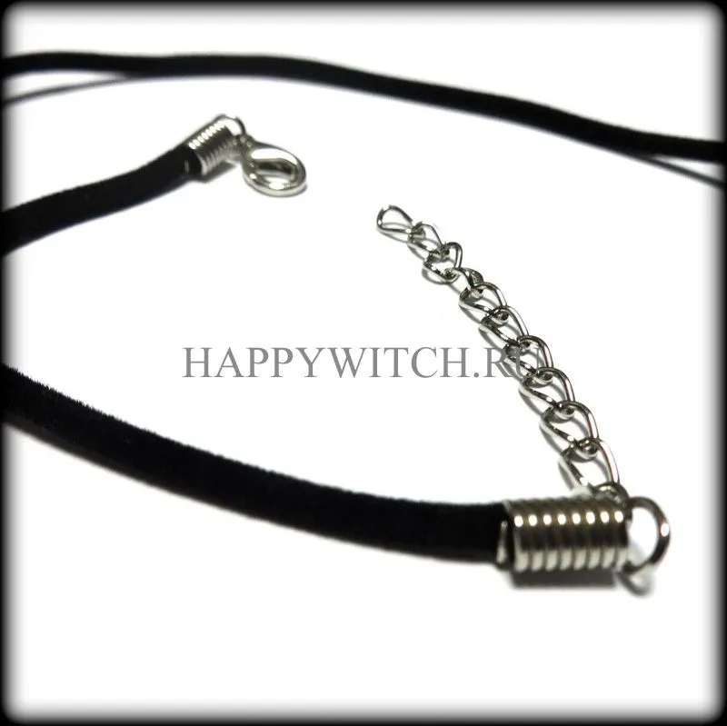 Ремешок для подвески черный, бархатный