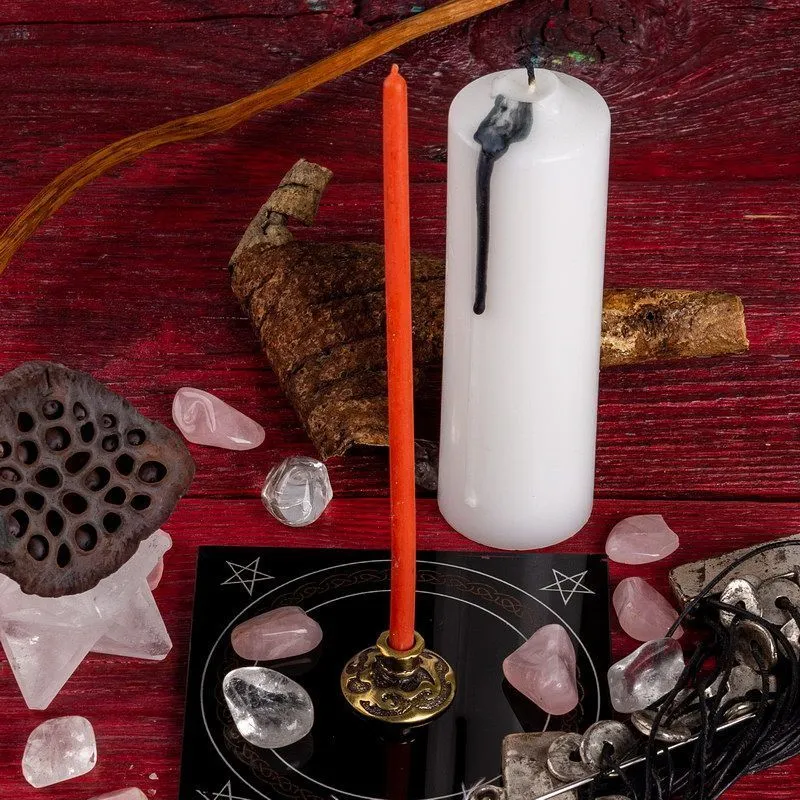 Подсвечник "Темные воды" (под бронзу)