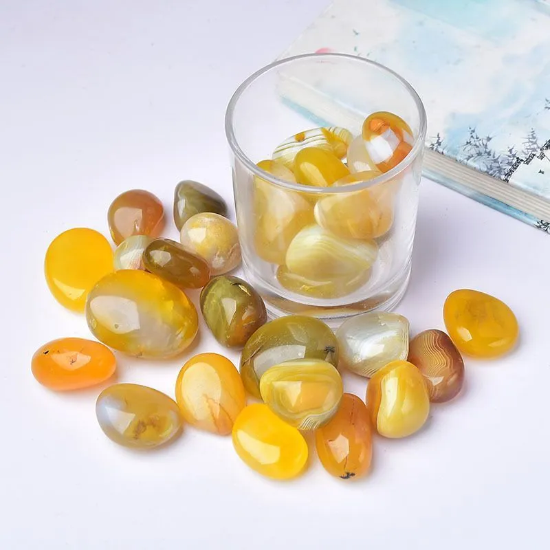 Агат желтый, галтовка 2-3 см (ок. 25 г), 1 шт.