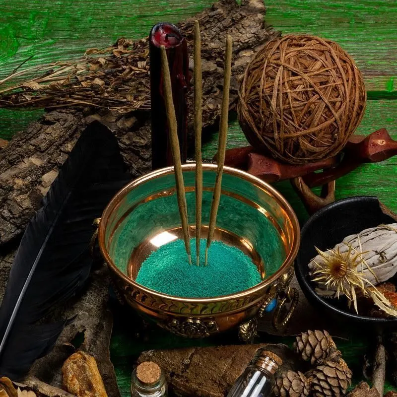 Песок для курильниц изумрудный