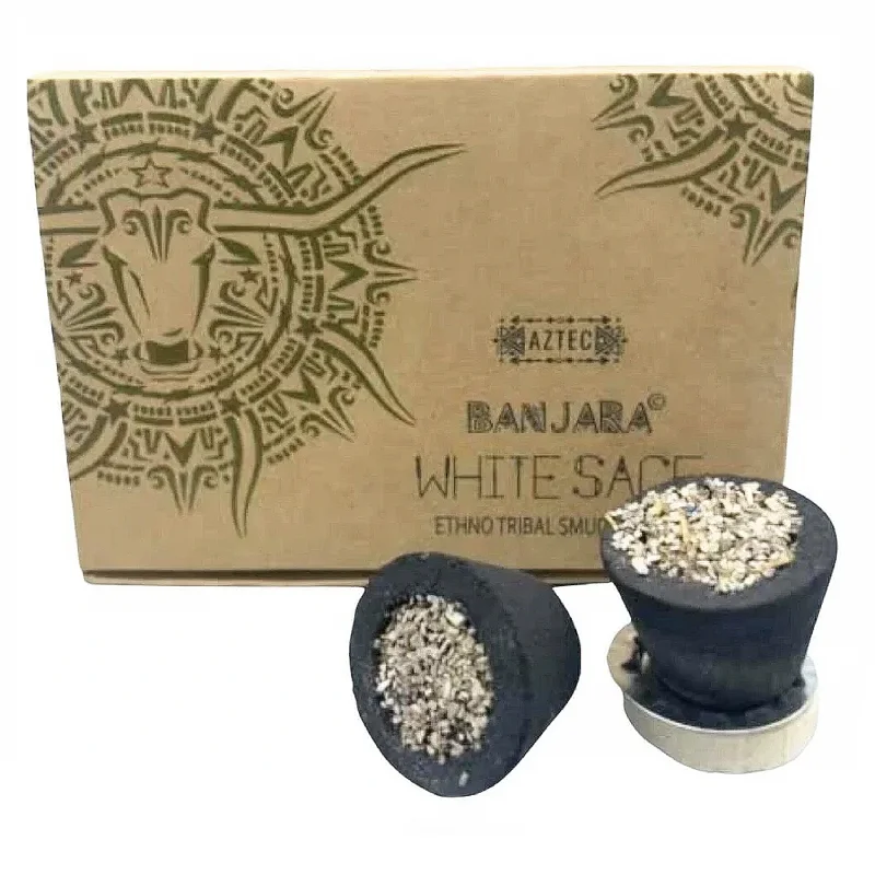 Благовония-чаши "Белый шалфей" SMUDGE CUPS White Sage