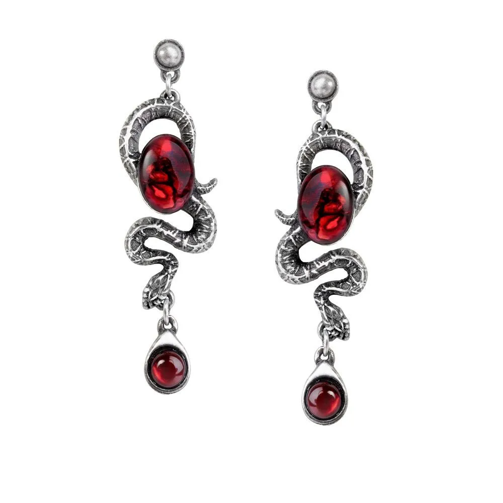 Серьги "Глаз змеи"