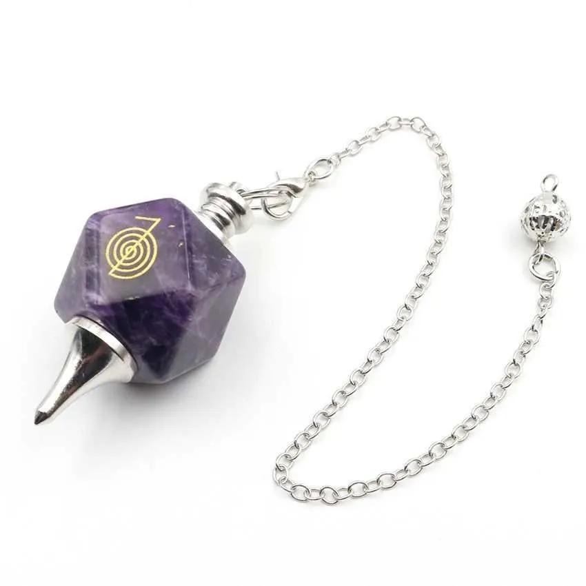Маятник для биолокации "Навигатор энергий" Cho Ku Rei, аметист