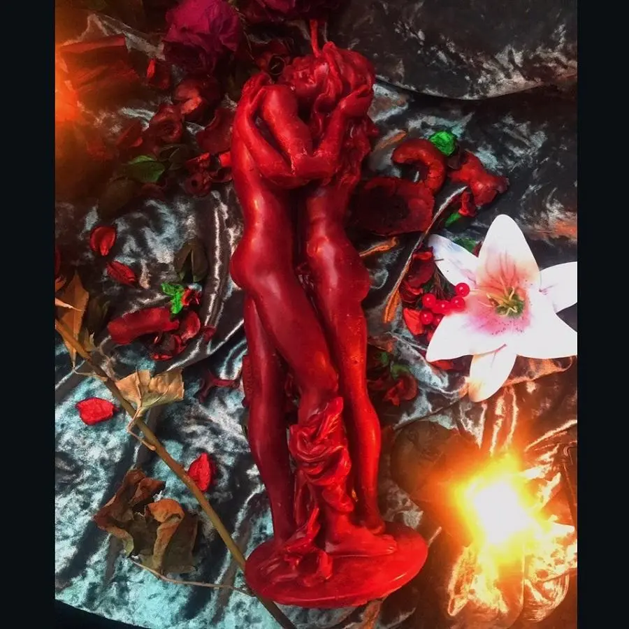 Свеча с травами "Возлюбленные"