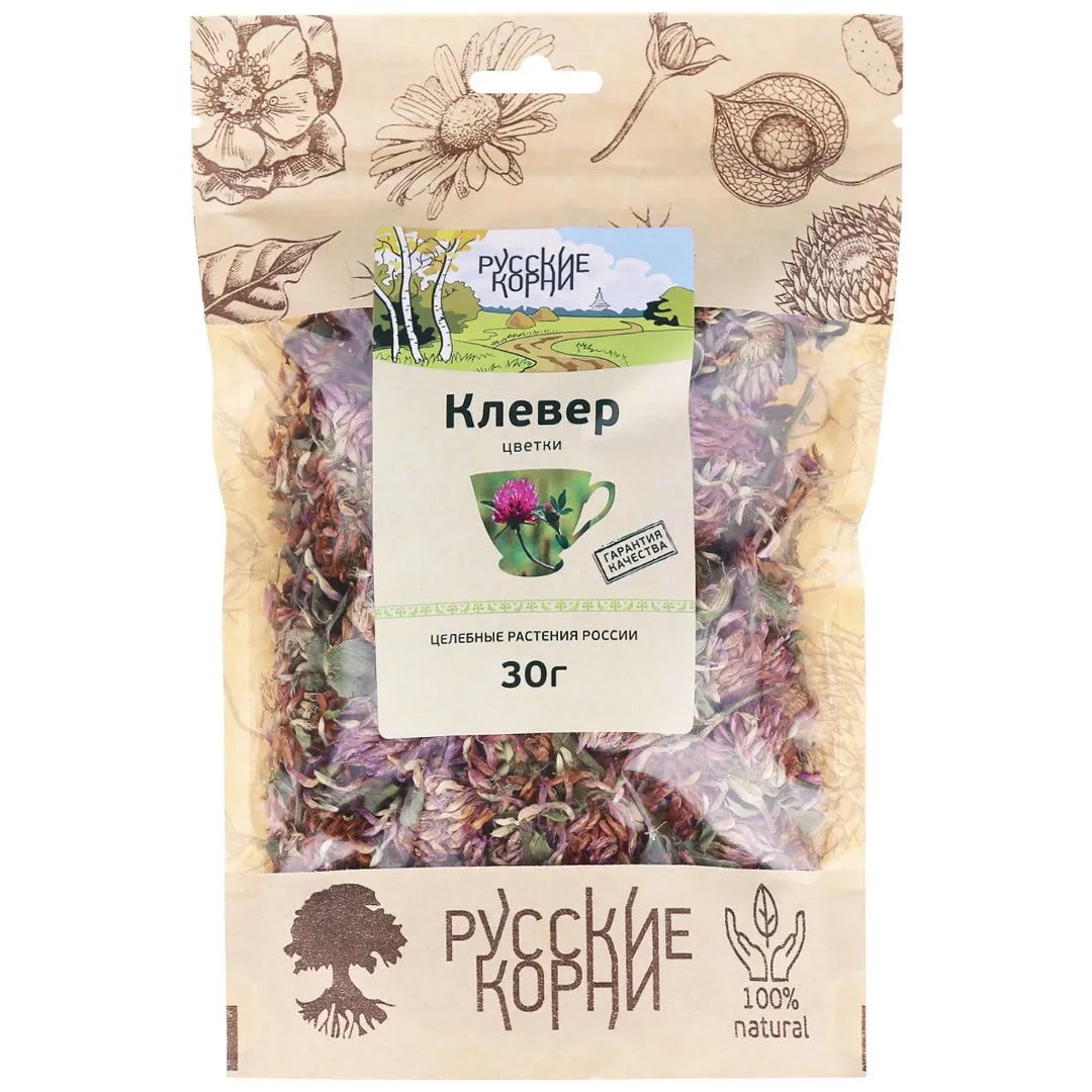 Клевер, цветы, 30 г