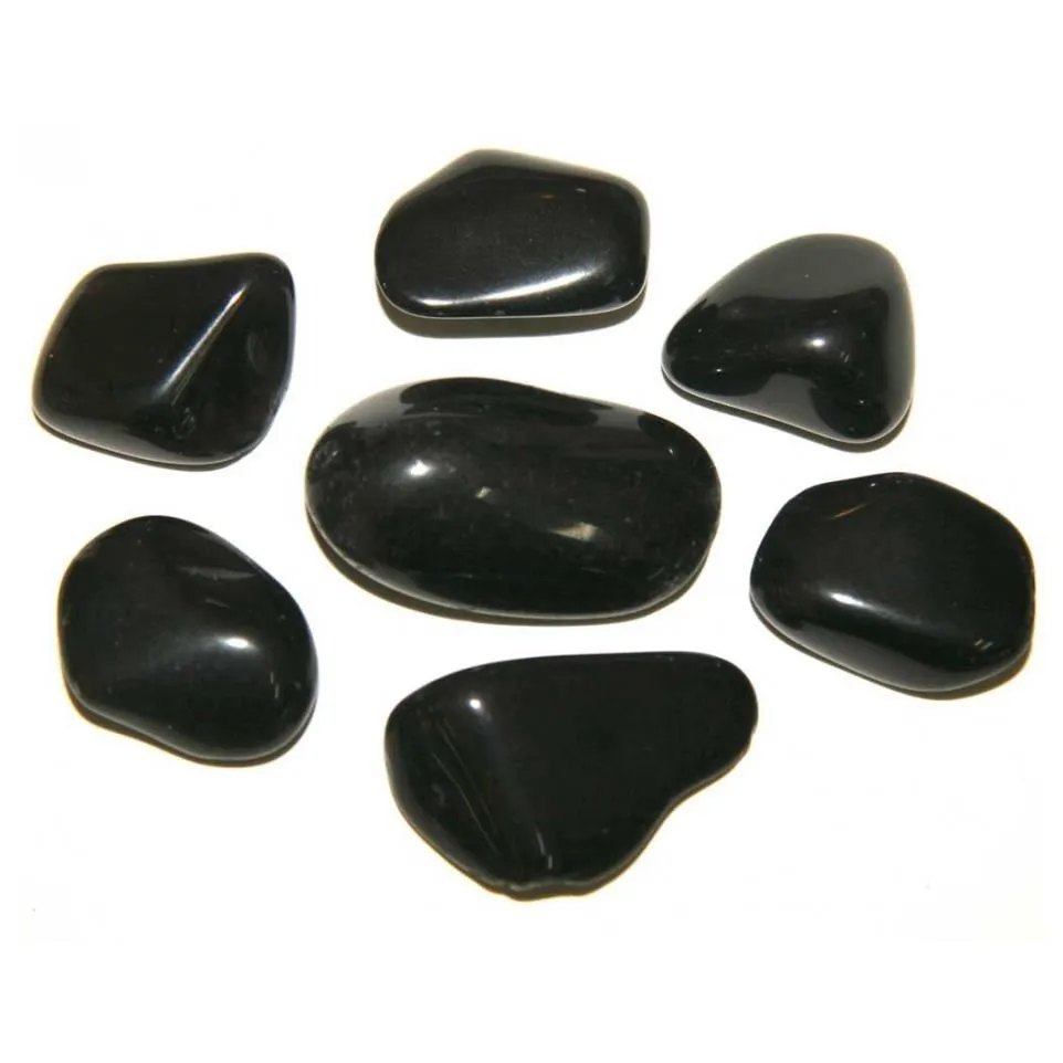 Обсидиан, галтовка 0,5-2,5 см (ок. 20 г), 1 шт.