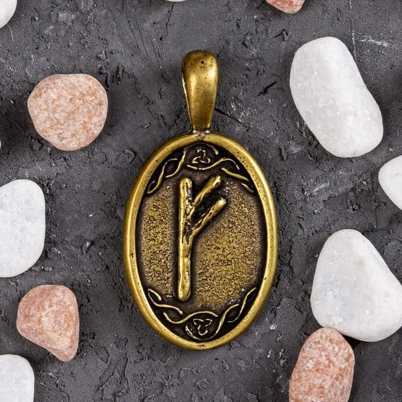 Бронзовый рунический талисман "Феху"