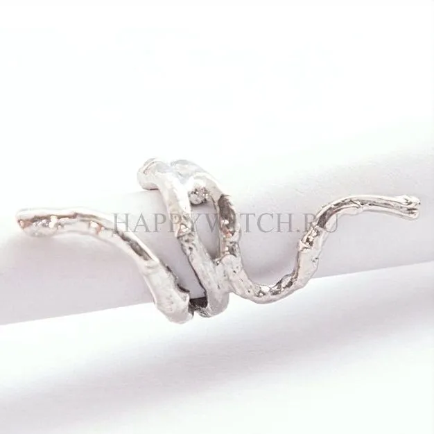 Кафф серебряный "Ветви"