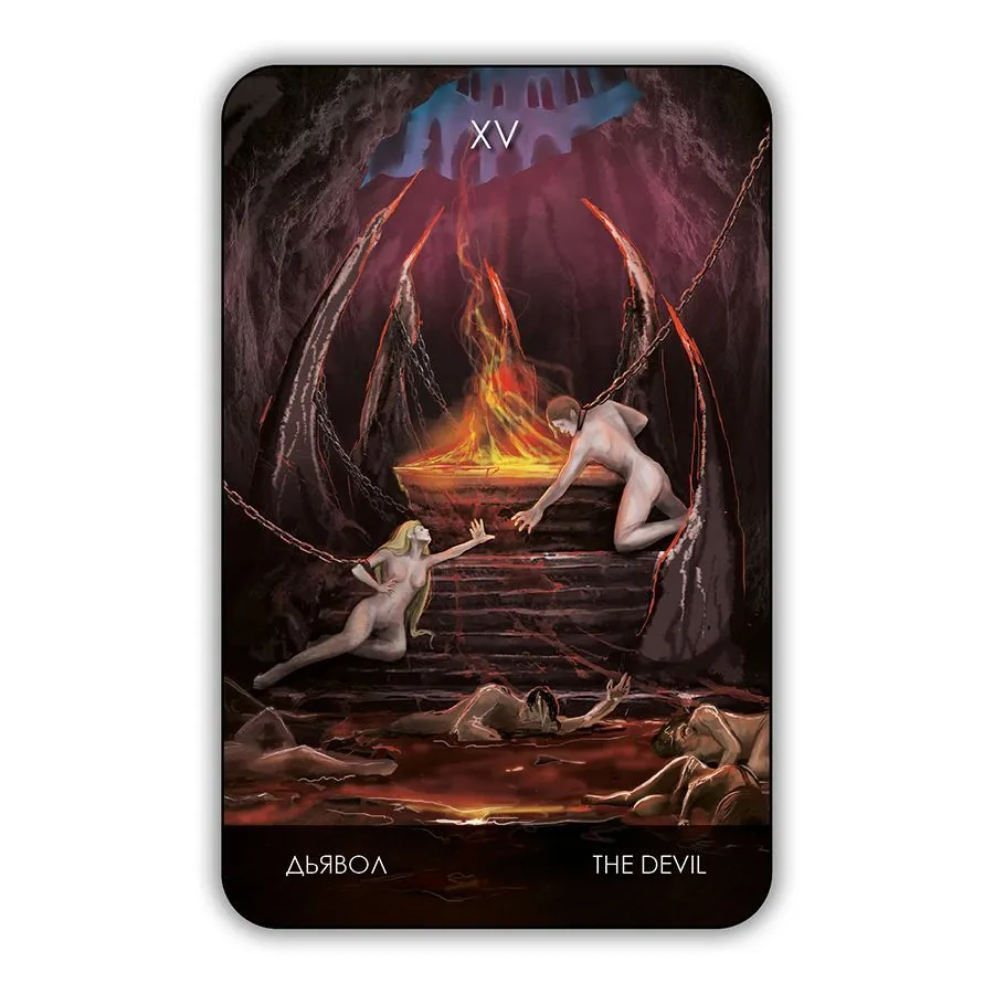 Таро "Тайны замка вампиров", коробка-гроб