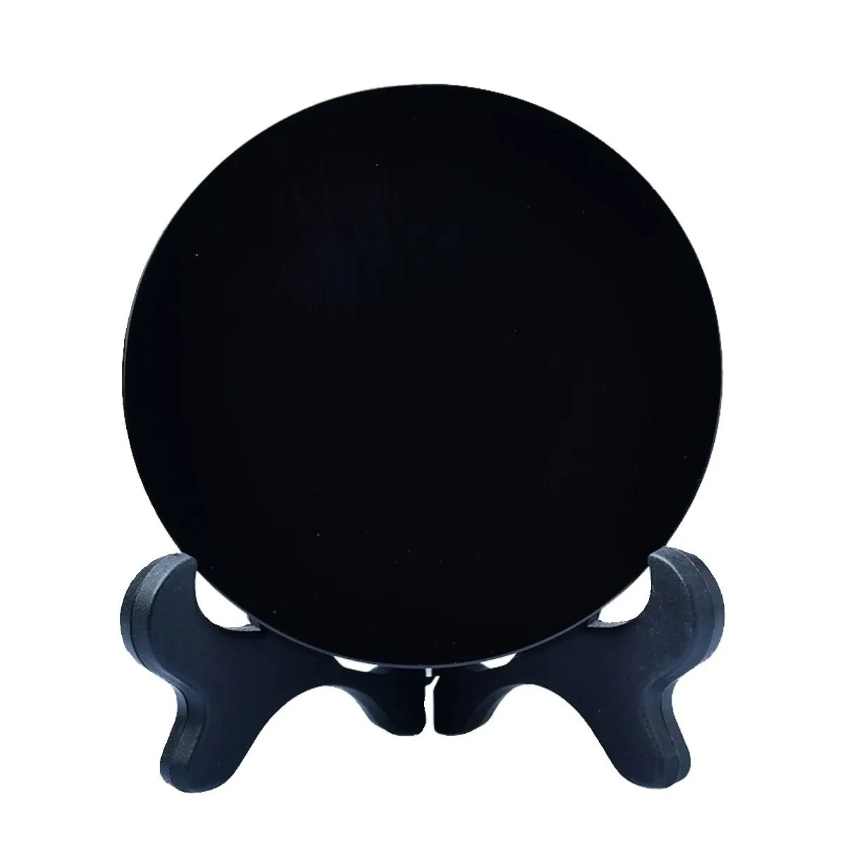 Зеркало из чёрного стекла, круглое, 10 см