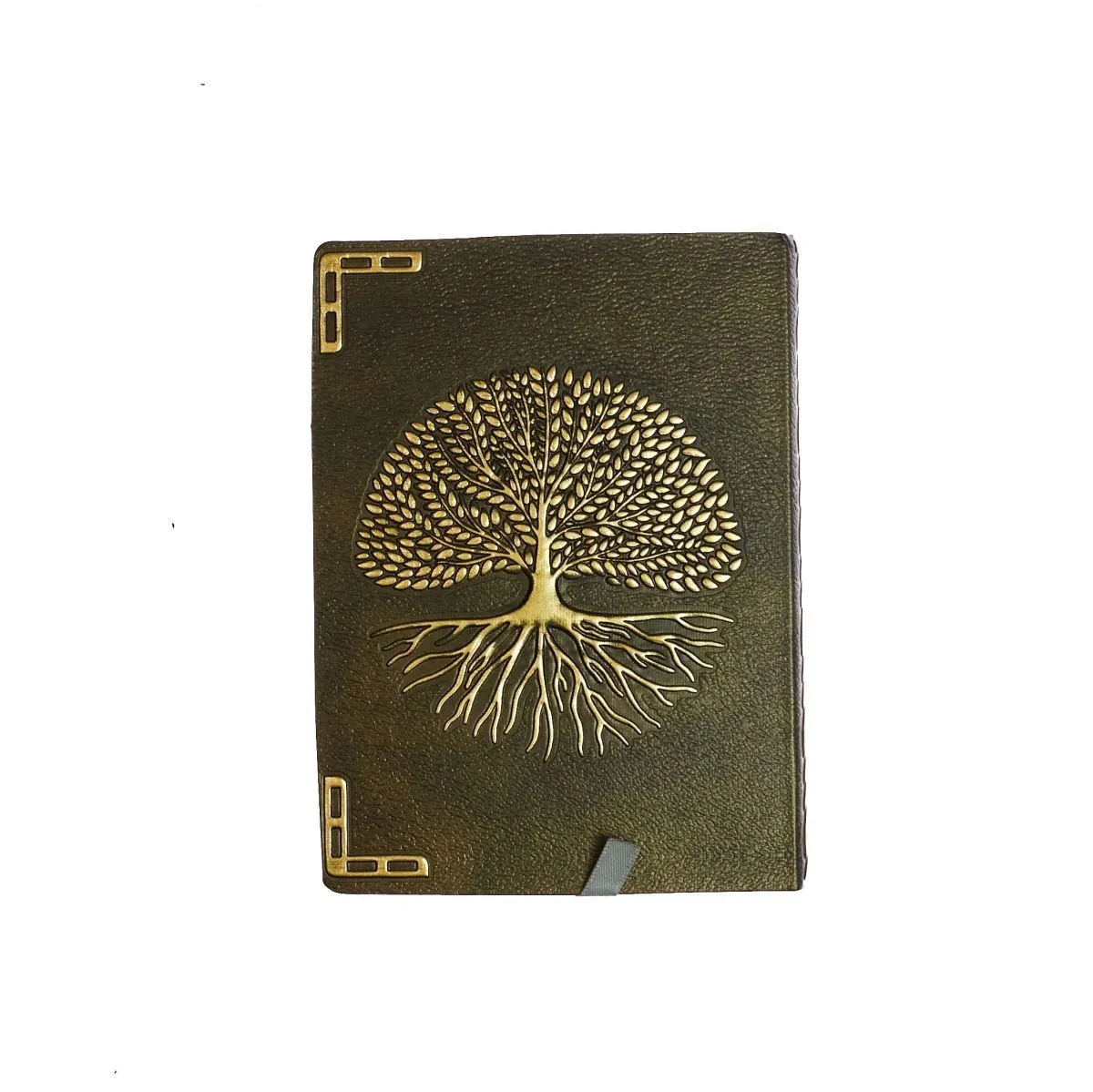 Блокнот для записей "Мировое древо", золотистый, 13,5х10 см