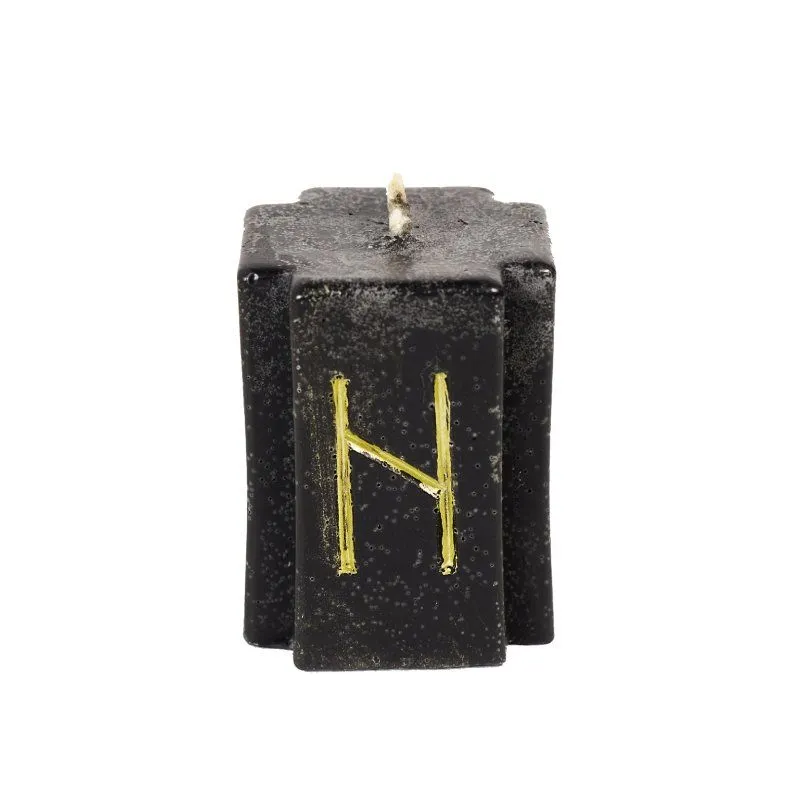 Свеча-крест руническая свеча с травами "Хагалаз"