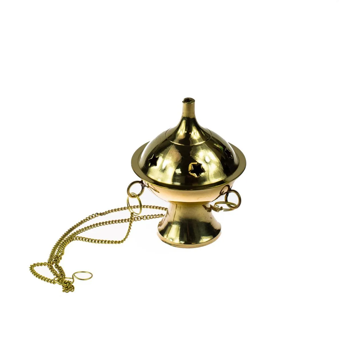 Подставка для благовоний-конусов "Духовный поиск" подвесная, на широкой ножке