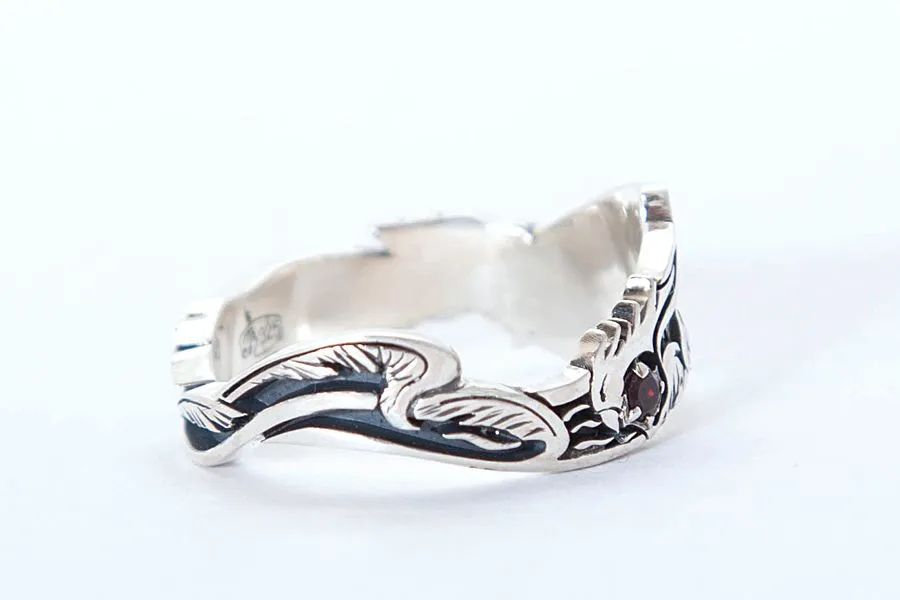 Кольцо "Однокрылый феникс"