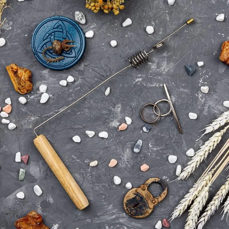 Биолокационная рамка с двойным резонатором стальная