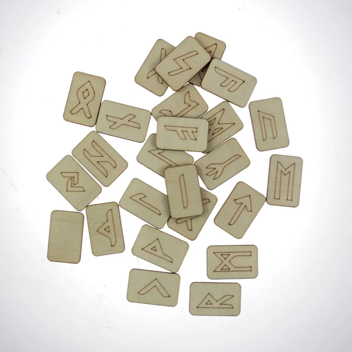 Набор скандинавских рун из сосны "Викинг" в подарочной упаковке