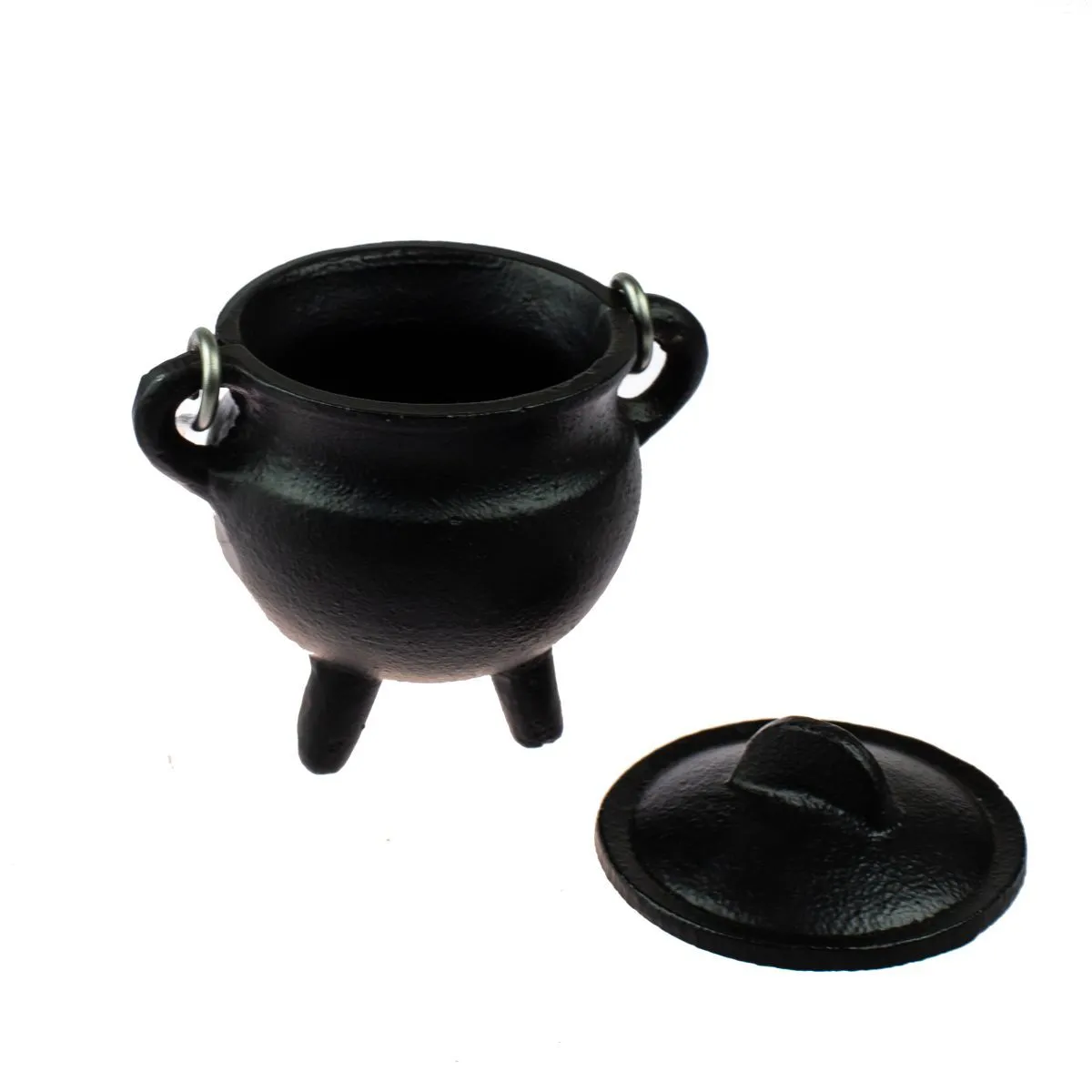 Ведьмин котел без декора чугунный, 7,6 х 5 см