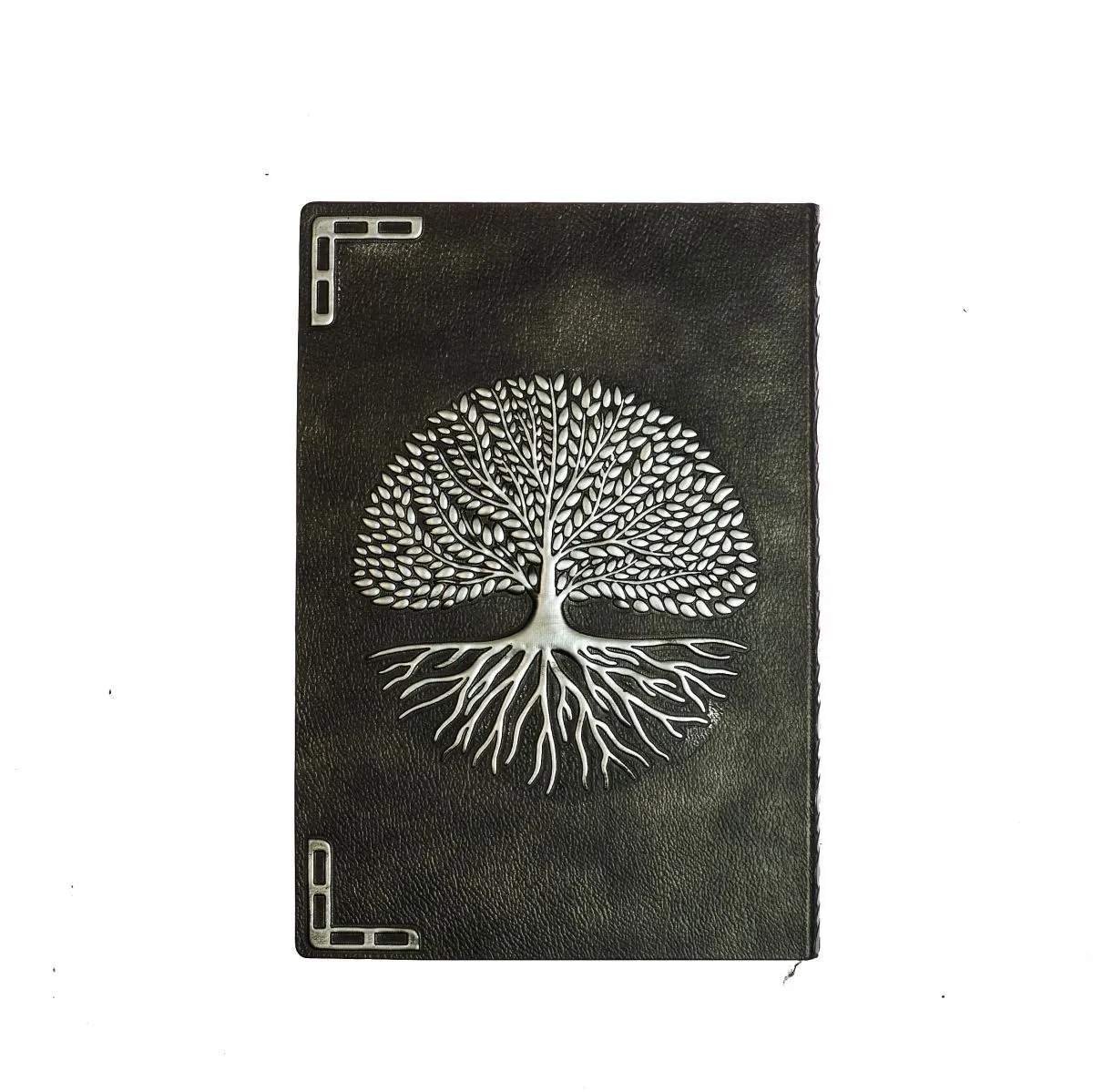 Блокнот для записей "Мировое древо", серебристый, 21,5х14,5 см