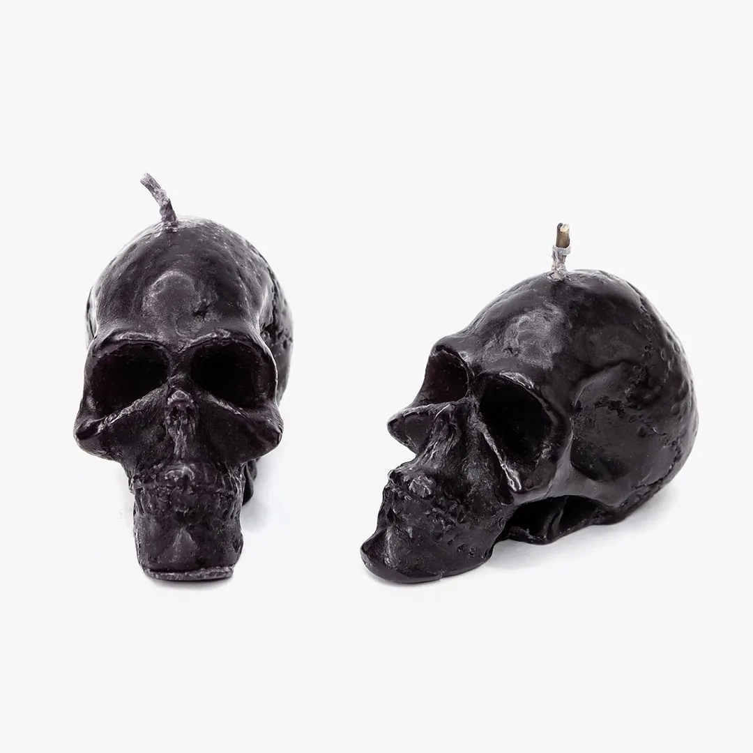 Свеча "Череп" черная