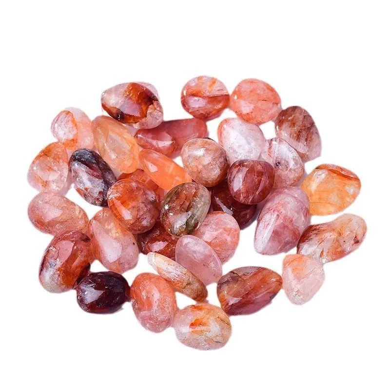 Огненный кварц, галтовка