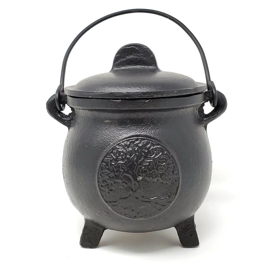 Ведьмин котел "Древо Мира" чугунный, 20 х 13 см