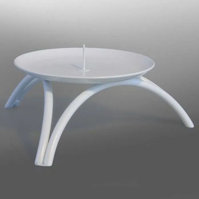 Подсвечник "Олимп" белый