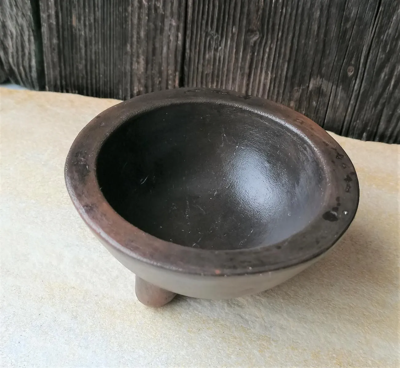 Чаша коричневая керамическая