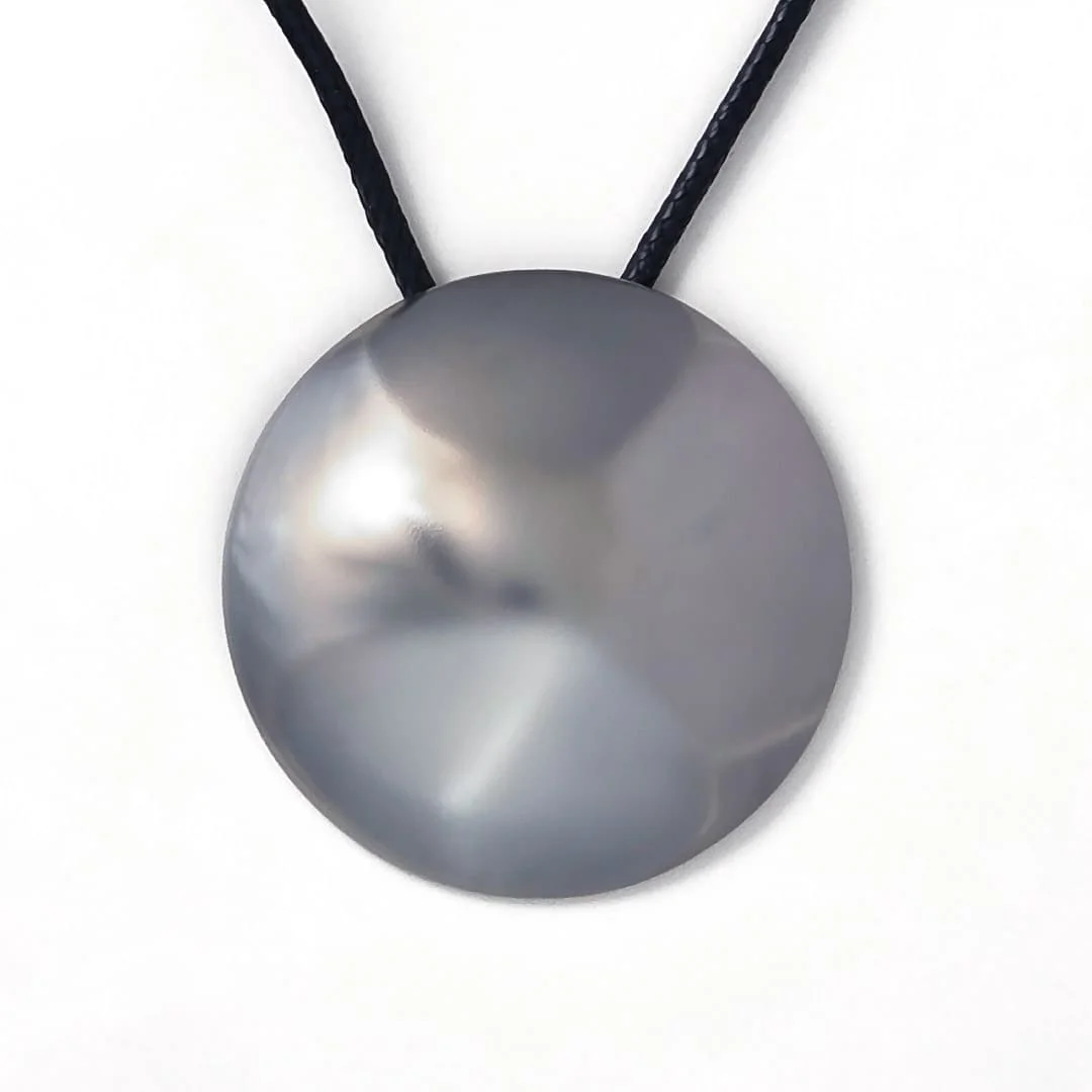 Шаманское зеркало "Шепот и тайны лунной росы", 4,5 см, серебристое