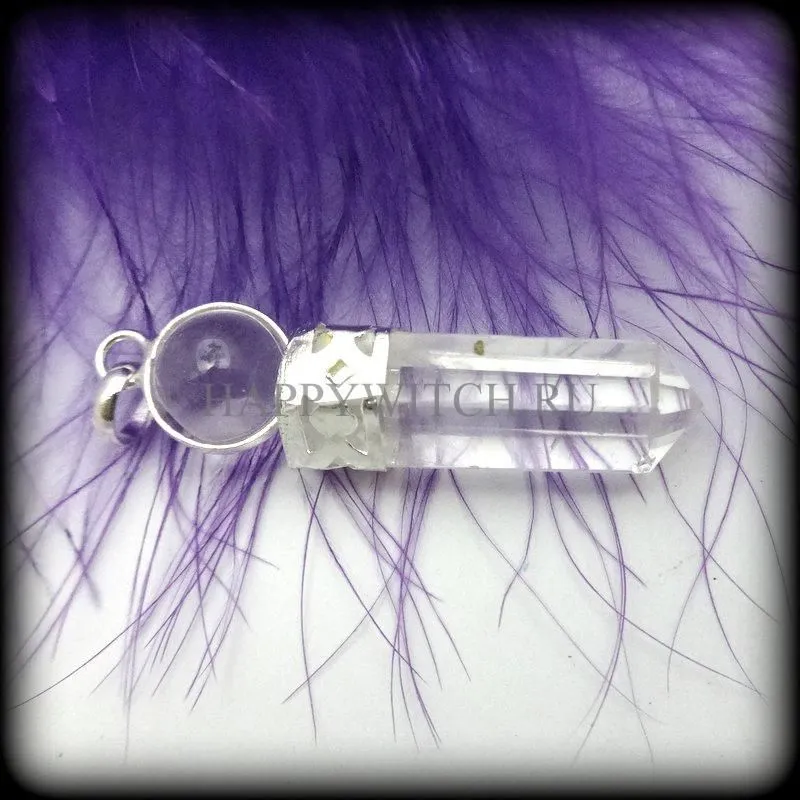 Подвеска "Кристалл с шаром из хрусталя"