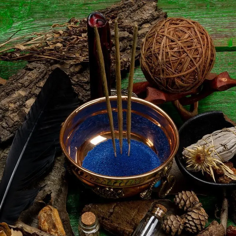 Песок для курильниц синий