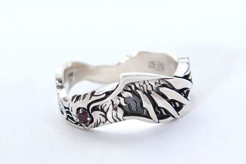 Кольцо "Однокрылый феникс"