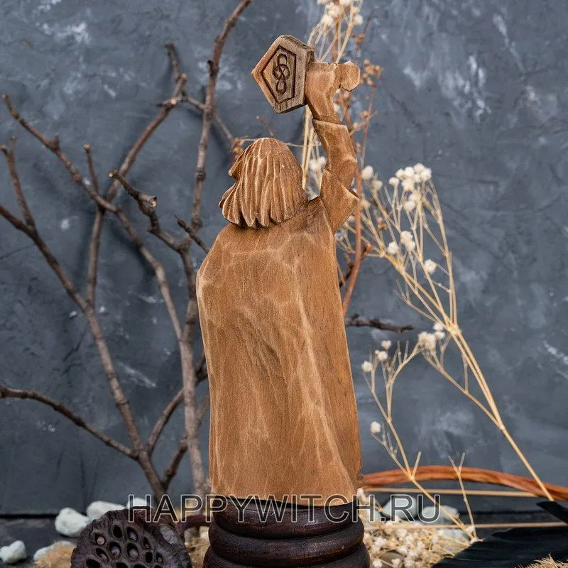 Алтарная статуэтка "Тор" деревянная