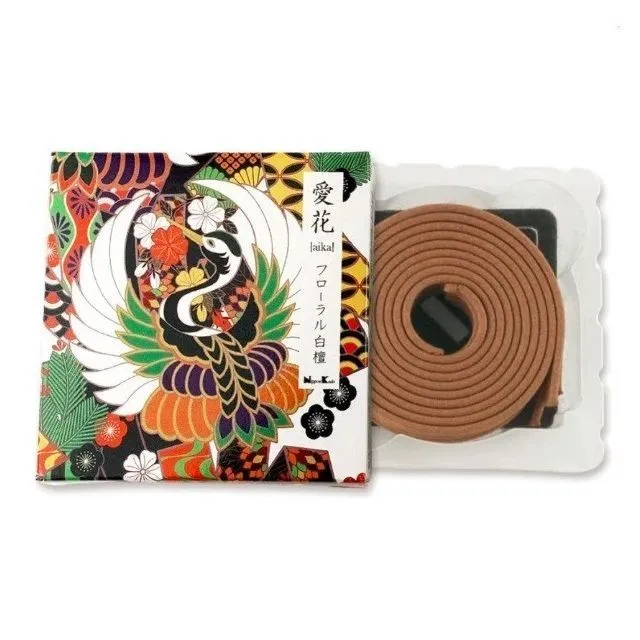 Японские спиральные благовония Aika "Floral Sandalwood" ("Сандаловое дерево и цветы")