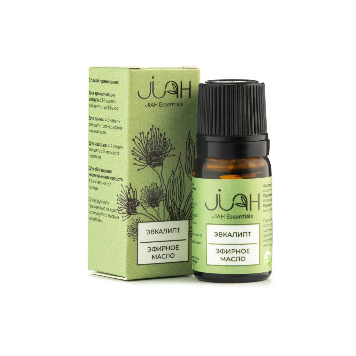 Эфирное масло JIAH Essentials "Эвкалипт", 10 мл