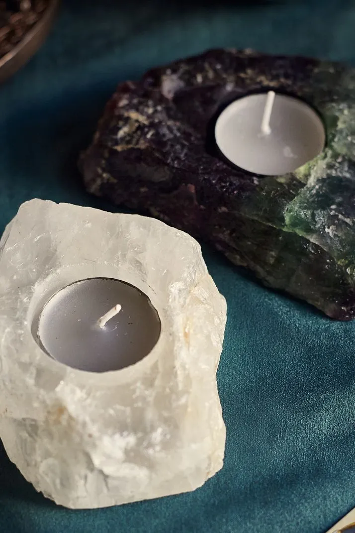 Подсвечник "Свет знаний", флюорит