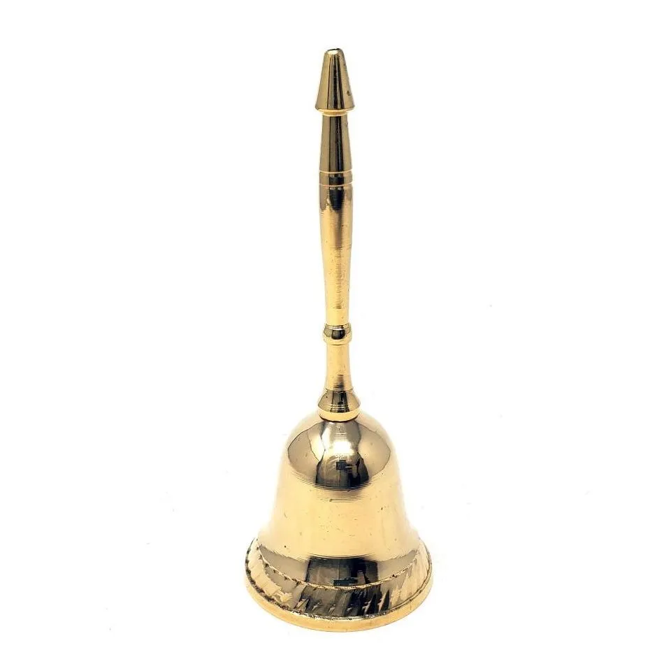 Алтарный колокольчик "Чистое пространство" латунный, большой