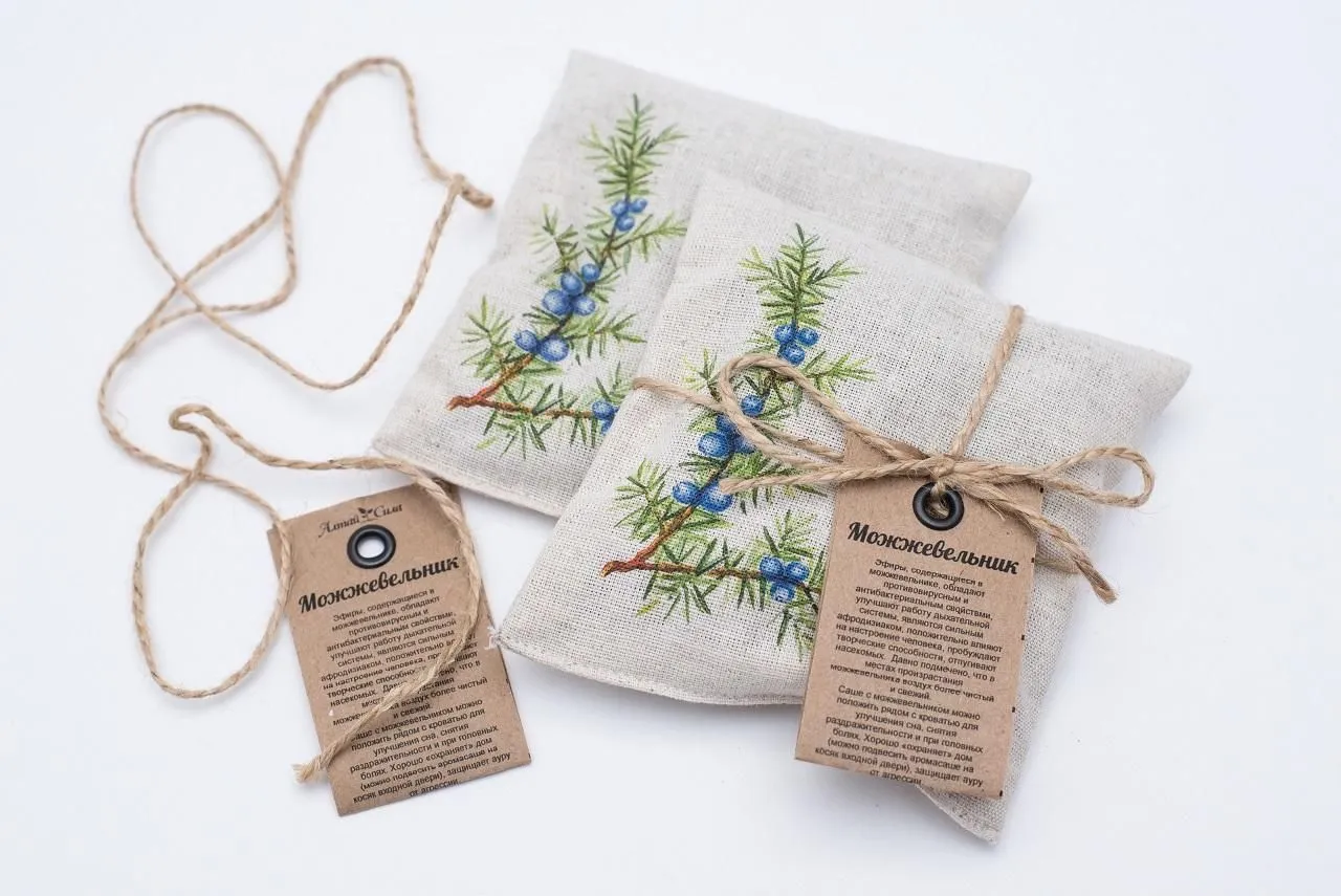 Подушечка-саше "Можжевельник"