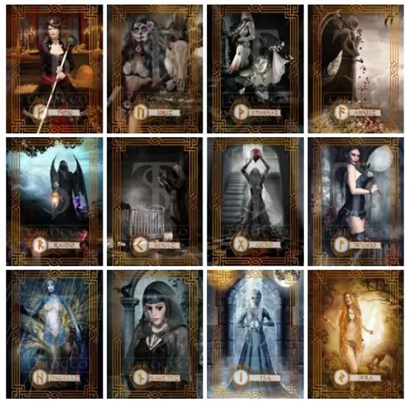 Dark Angels Runes Oracle Cards (Оракул "Руны Темных Ангелов")