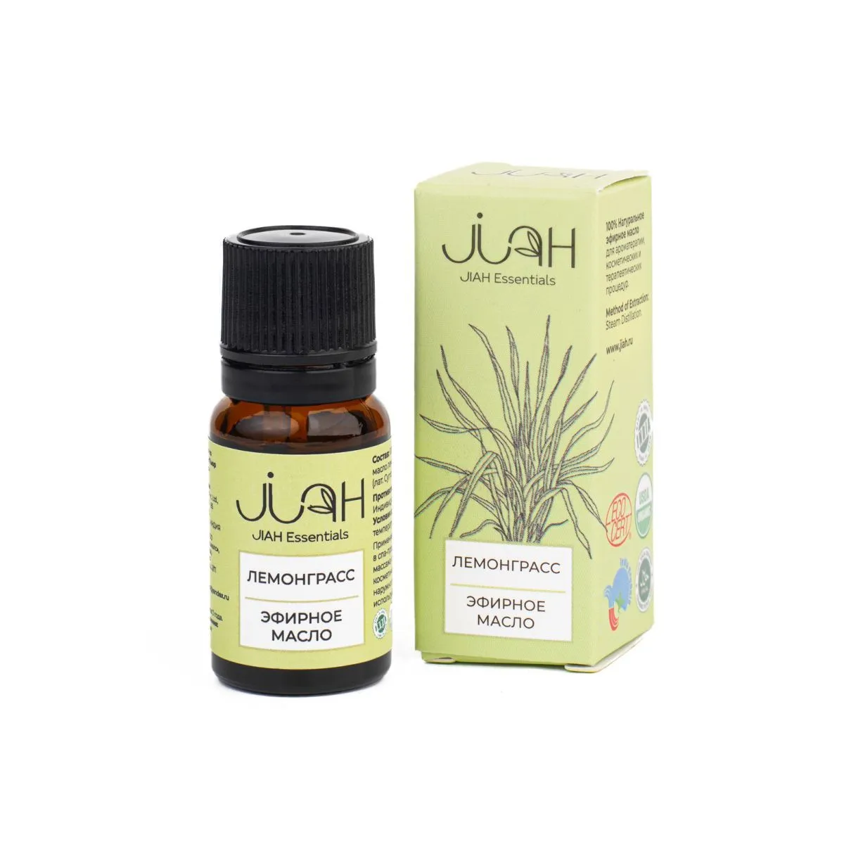 Эфирное масло JIAH Essentials "Лемонграсс", 10 мл