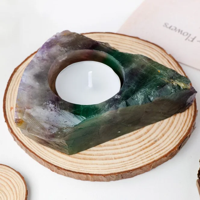 Подсвечник "Свет знаний", флюорит